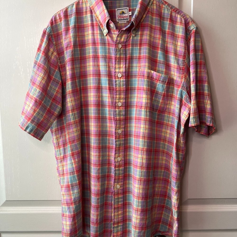 Surf Pendleton Seaside Plaid Men's Shirt XL